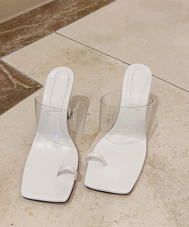 [Must have it / Must have summer] Magic summer transparent mule, shoes.