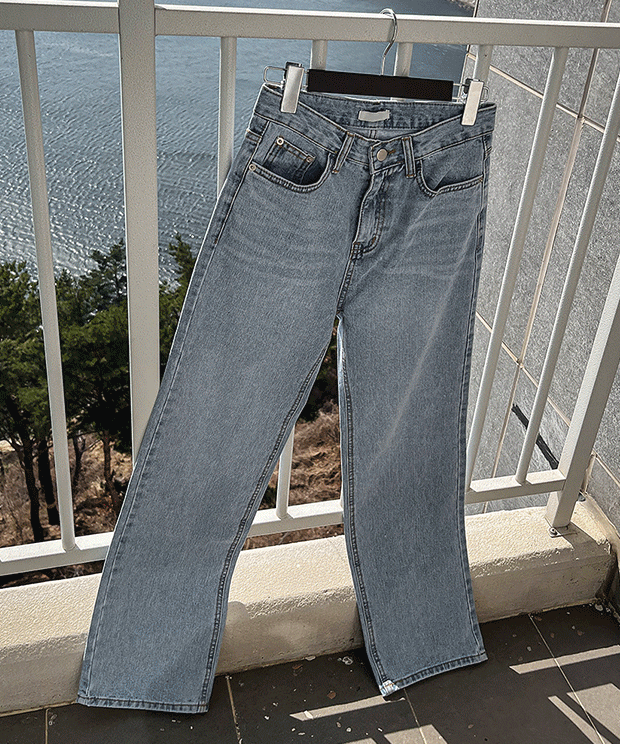 [Breaking 2,000 sheets!]💛 Long wide light jeans] Light light blue wide pants, pt