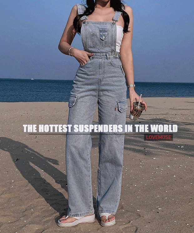 [🚀Keep it / Daily ෆ] Hot girl wide overalls, pt