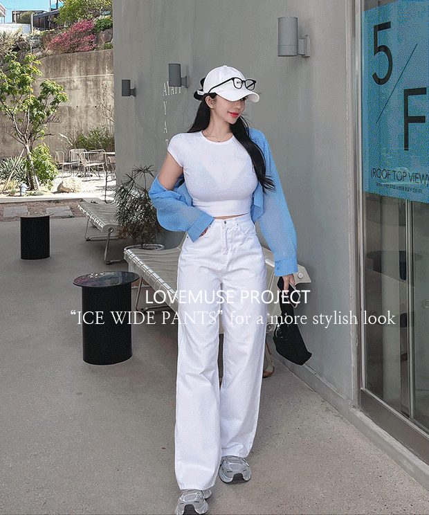 [🤿Send right away/Summer fabric ෆ] Ice long wide pants,pt