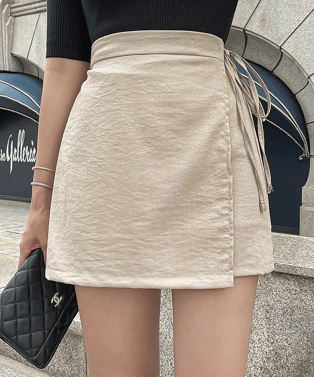 vacation wrap mini skirt, sk