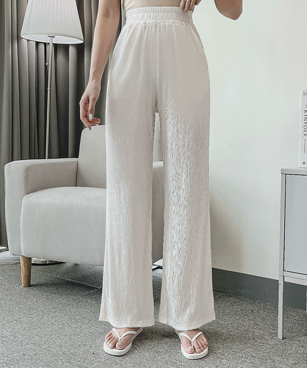 icicle banding wide pants,pt